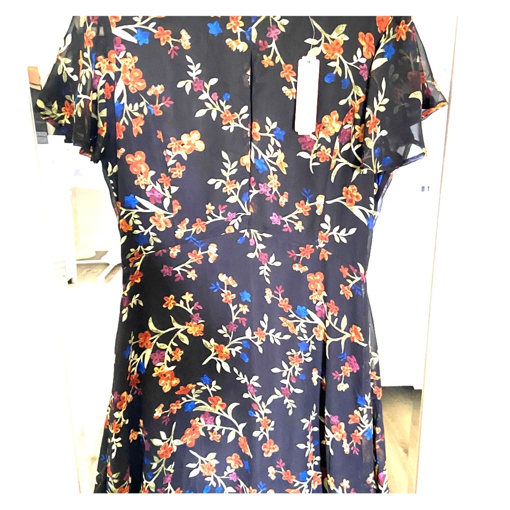 Floral Keyhole Skater Dress